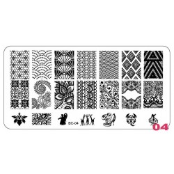 Matrita Stampila unghii #BC04 Matrita stampila unghii